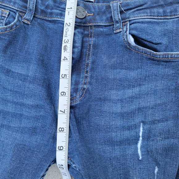 Legen London Womans Distressed Whisking Skinny Denim Jeans Hight Waist 30x30 - Picture 9 of 9